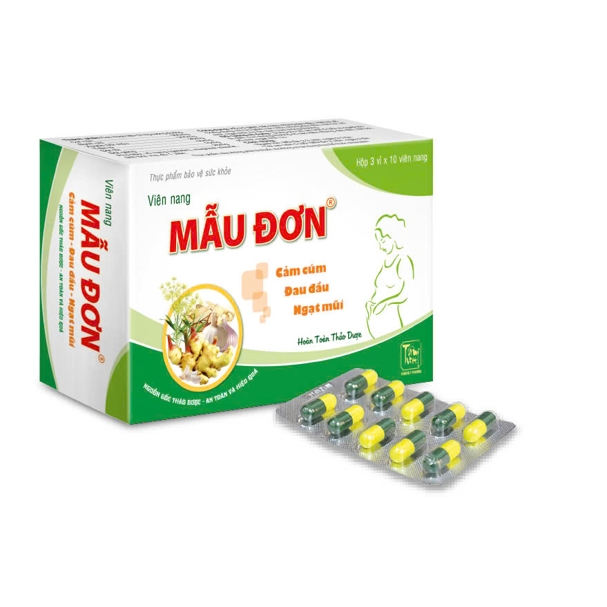 Cảm cúm Mẫu Đơn Tâm Việt (Hộp 30 viên)