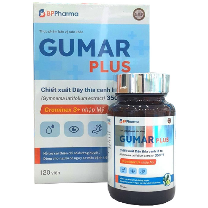 Gumar Plus Hỗ Trợ Cải Thiện Chỉ Số Đường Huyết BPPharma (Hộp 120 viên)