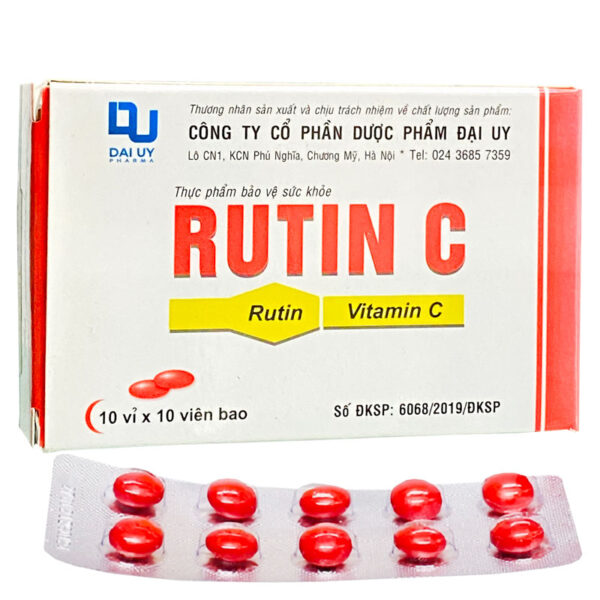 Rutin C Đại Uy (Hộp 100 viên)