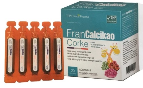 Calci ống Fran calcikao dp France (Hộp 20 ống )