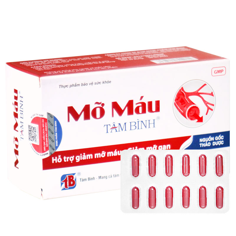 Mỡ máu Tâm bình dp Tâm bình (Hộp 60 viện)