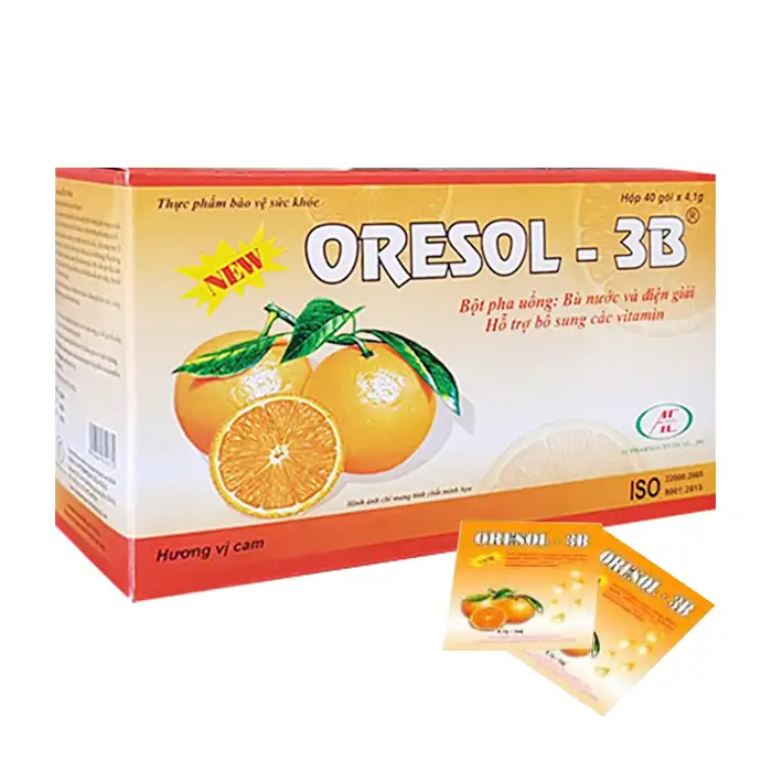 Oresol 3B Á Châu (Hộp 40 gói x 4,1g) (gói)