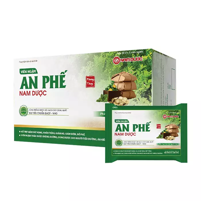 Viên ngậm An Phế Nam Dược (Hộp 100 viên)