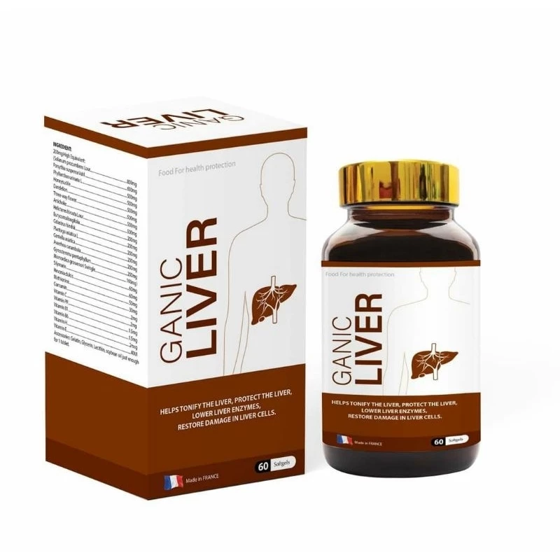 Bổ gan Ganic liver Pháp (Hộp 60 viên)