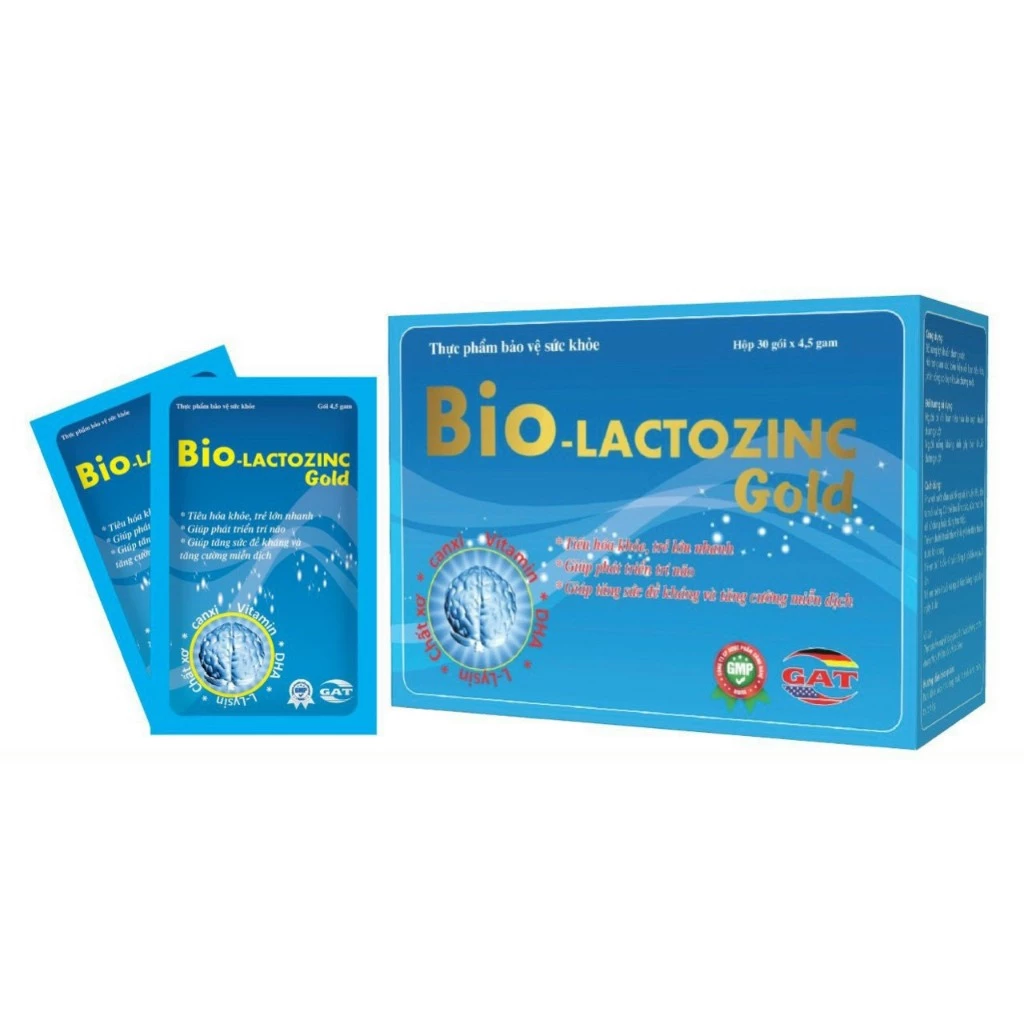 Men vi sinh Bio-lactozinc Gold Dp Bibita (Hộp 30 gói) (gói)