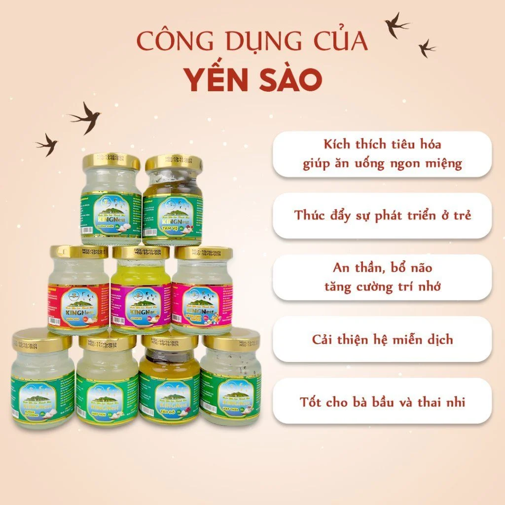 Set Quà Yến Chưng Mix Vị Cao Cấp KingNest - Tinh Hoa Sang Trọng và Quý Phái Ẩm Thực Truyền Thống