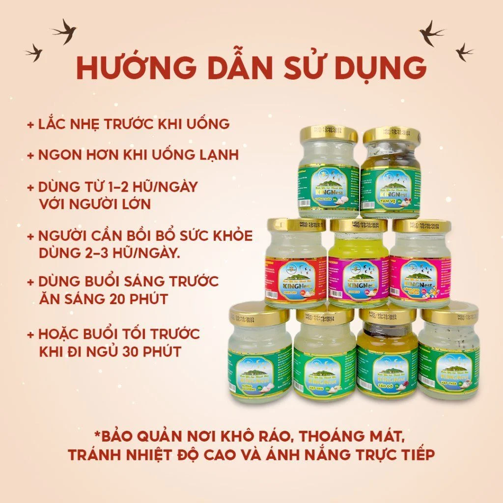 Set Quà Yến Chưng Mix Vị Cao Cấp KingNest - Tinh Hoa Sang Trọng và Quý Phái Ẩm Thực Truyền Thống