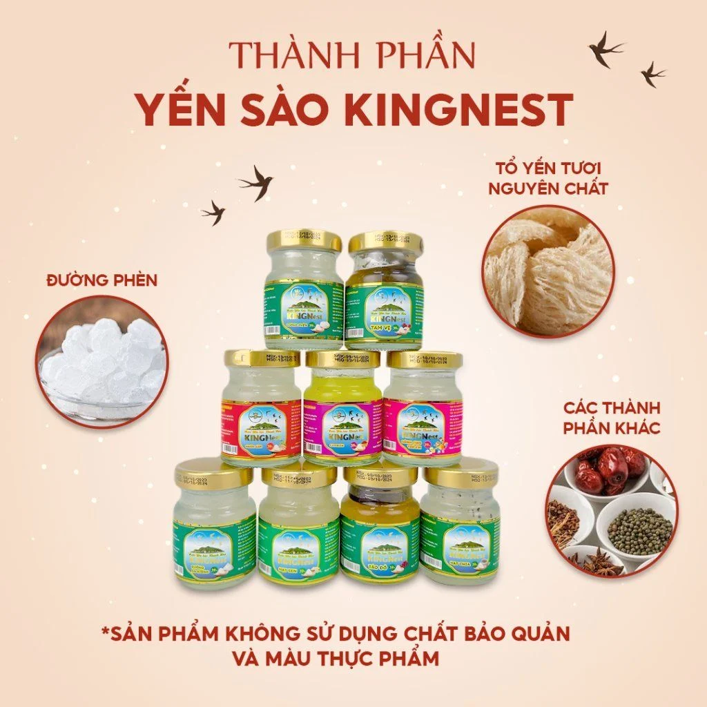 Set Quà Yến Chưng Mix Vị Cao Cấp KingNest - Tinh Hoa Sang Trọng và Quý Phái Ẩm Thực Truyền Thống