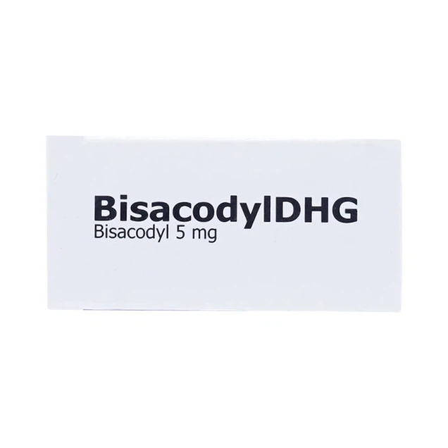 Thuốc BisacodylDHG điều trị táo bón, thải sạch ruột (4 vỉ x 25 viên)