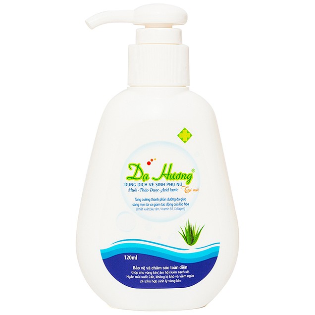 Dung dịch vệ sinh phụ nữ Dạ Hương vệ sinh nhẹ nhàng, dưỡng ẩm (Chai 120ml)