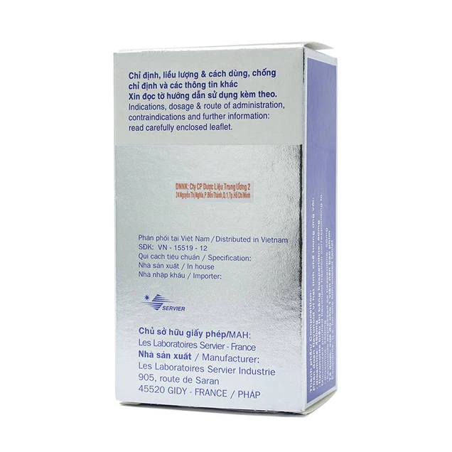 Thuốc Daflon 500mg Servier điều trị các triệu chứng liên quan đến suy giảm tĩnh mạch bạch huyết và trĩ cấp (60 viên)