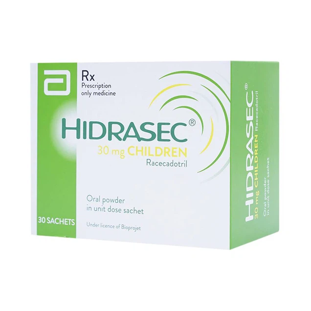Hidrasec 30 mg Pháp ( H/30g )Thuốc bột Hidrasec 30mg điều trị tiêu chảy cấp ở trẻ em (30 gói)