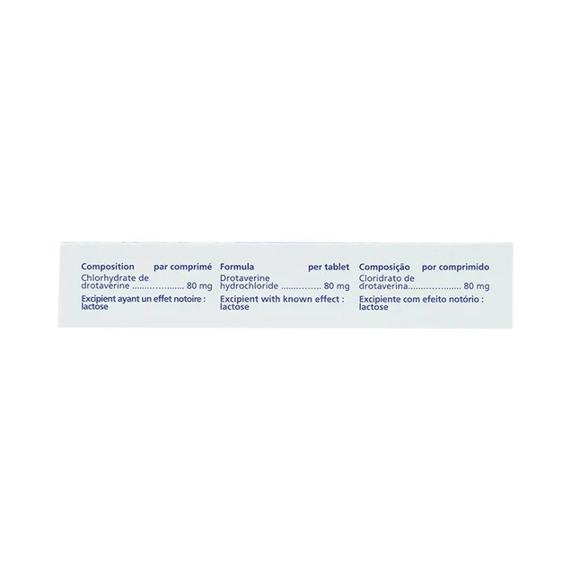 Thuốc No-Spa Forte 80mg Sanofi điều trị co thắt cơ trơn, sỏi túi mật, sỏi ống mật (2 vỉ x 10 viên)