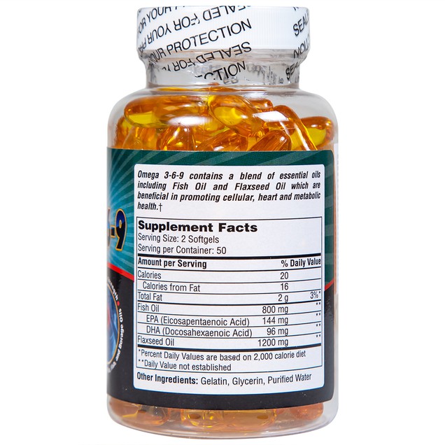Viên uống Omega 3-6-9 Pharmekal hỗ trợ giảm nguy cơ xơ vữa động mạch (100 viên)