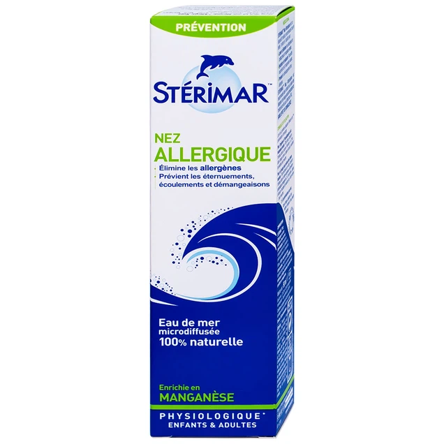 Dung dịch xịt mũi Stérimar Allergic Nose 50ml hỗ trợ điều trị viêm mũi dị ứng cho trẻ từ 6 tháng - người lớn