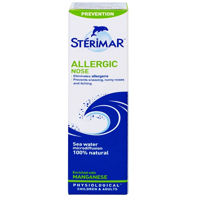 Dung dịch xịt mũi Stérimar Allergic Nose 50ml hỗ trợ điều trị viêm mũi dị ứng cho trẻ từ 6 tháng - người lớn