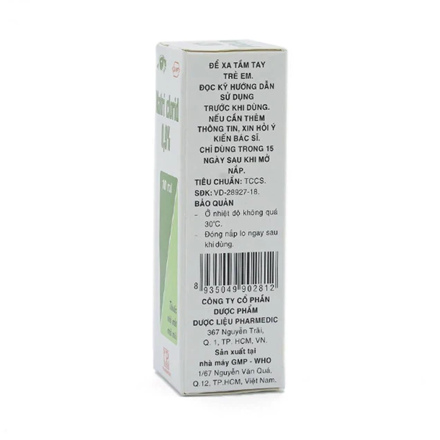 Thuốc nhỏ mắt, nhỏ mũi Natri Clorid 0,9% Pharmedic hỗ trợ rửa mắt, rửa mũi, phụ trị nghẹt mũi, sổ mũi (10ml)