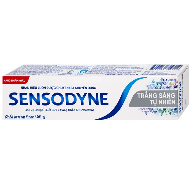 Kem đánh răng Sensodyne Gentle Whitening làm trắng răng tự nhiên, bảo vệ răng ê buốt mỗi ngày (100g)