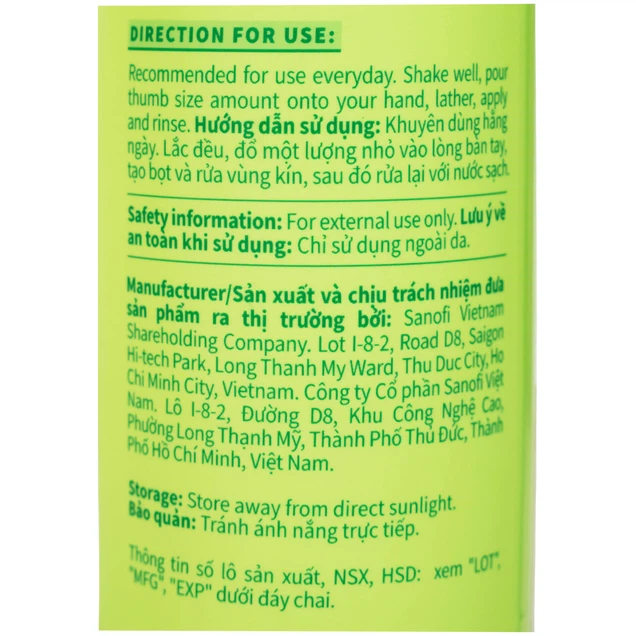 Dung dịch vệ sinh phụ nữ Lactacyd Odor Fresh ngăn mùi suốt 24h (250ml)
