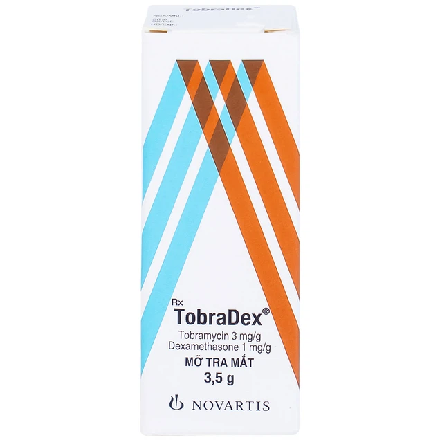 Thuốc mỡ tra mắt TobraDex Alcon điều trị viêm và nhiễm khuẩn (3,5g)