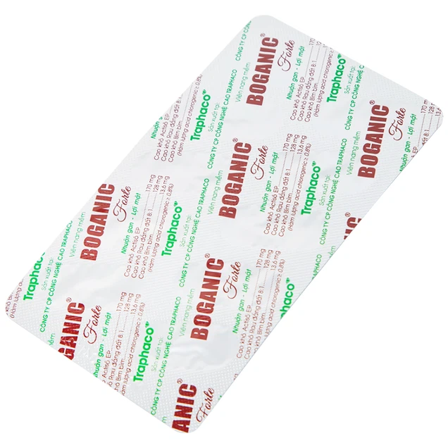 Thuốc Boganic Forte Traphaco bổ gan, hỗ trợ điều trị suy giảm chức năng gan (5 vỉ x 10 viên)