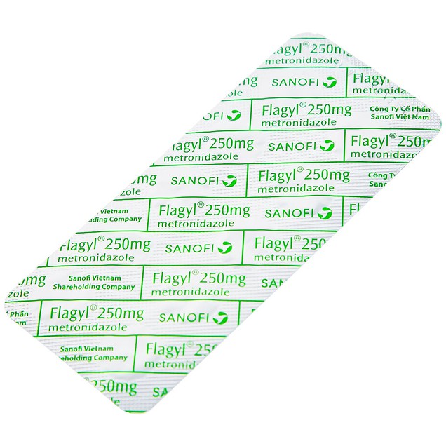 Thuốc Flagyl 250mg Sanofi điều trị nhiễm khuẩn (2 vỉ x 10 viên)