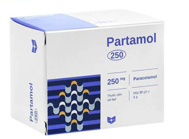 Partamol 250mg Stella (Hộp 20 gói x 1g)