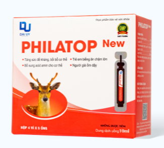 Thực phẩm bảo vệ sức khỏe Đại Uy Philatop hỗ trợ tăng cường sức khỏe (Hộp 20 ống x 10ml)