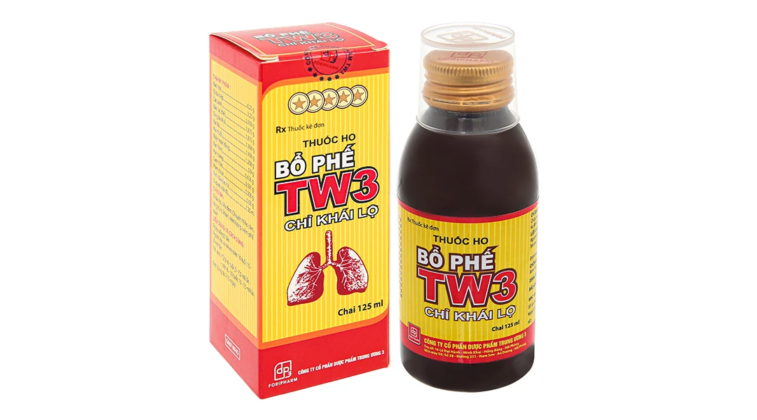 Thuốc ho Bổ Phế TW3 Chỉ Khái Lộ chuyên trị ho cảm, ho gió (125ml)