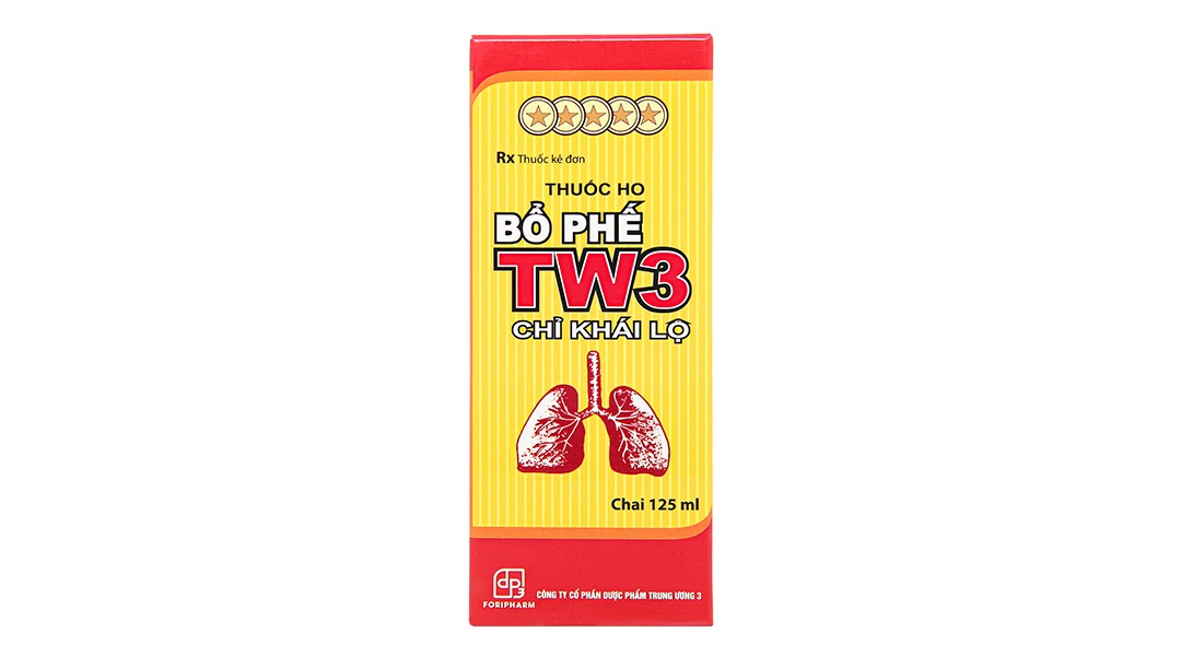Thuốc ho Bổ Phế TW3 Chỉ Khái Lộ chuyên trị ho cảm, ho gió (125ml)