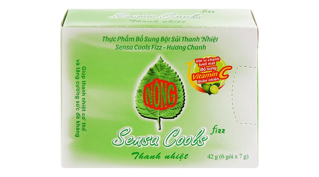 Bột sủi Sensa Cools Enesis giúp thanh nhiệt cơ thể và tăng cường sức đề kháng (6 gói x 7g)