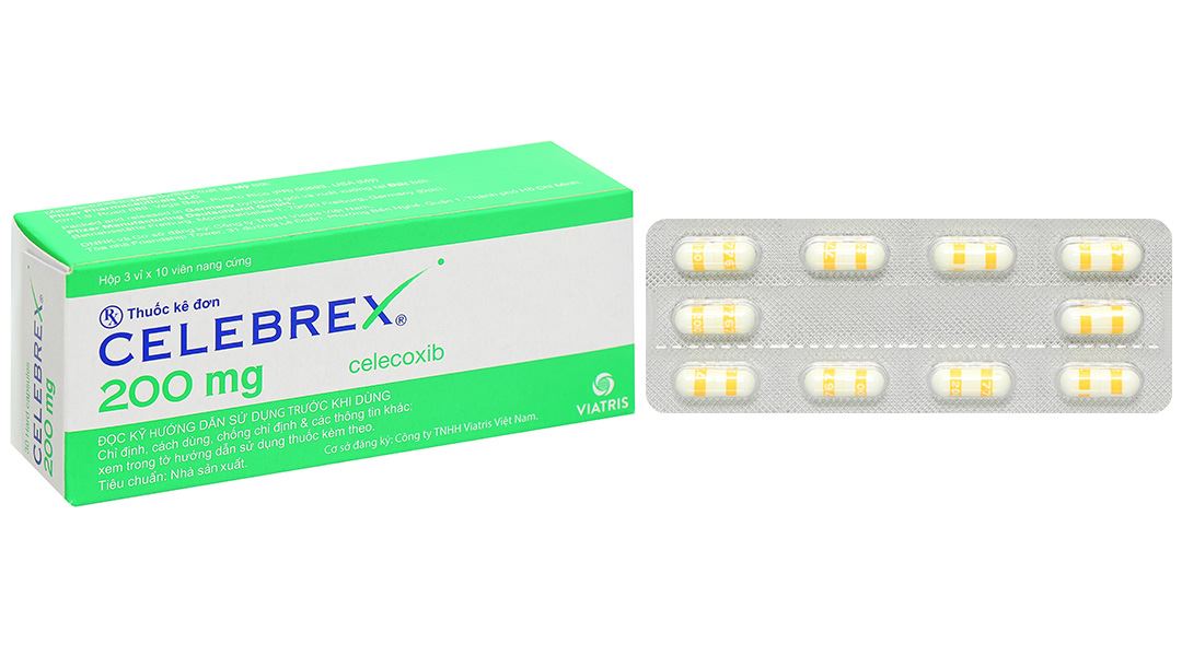Viên nang Celebrex 200mg điều trị viêm và giảm các cơn đau khớp (3 vỉ x 10 viên)
