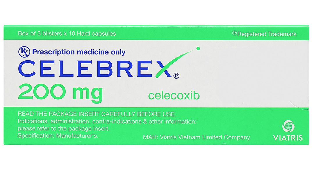 Viên nang Celebrex 200mg điều trị viêm và giảm các cơn đau khớp (3 vỉ x 10 viên)