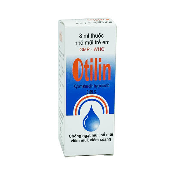 Thuốc nhỏ mũi Otilin 8ml Pharbaco (Lọ 8ml)