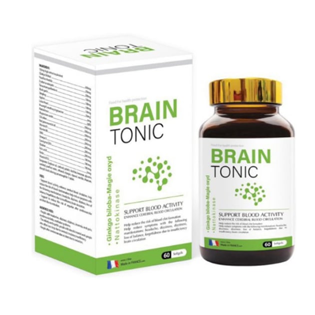 Brain Tonic Eric Favre (Hộp 1 lọ x 60 viên)