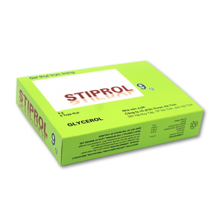 Gel thụt trực tràng Stiprol 9g Hadiphar điều trị táo bón (6 tuýp)