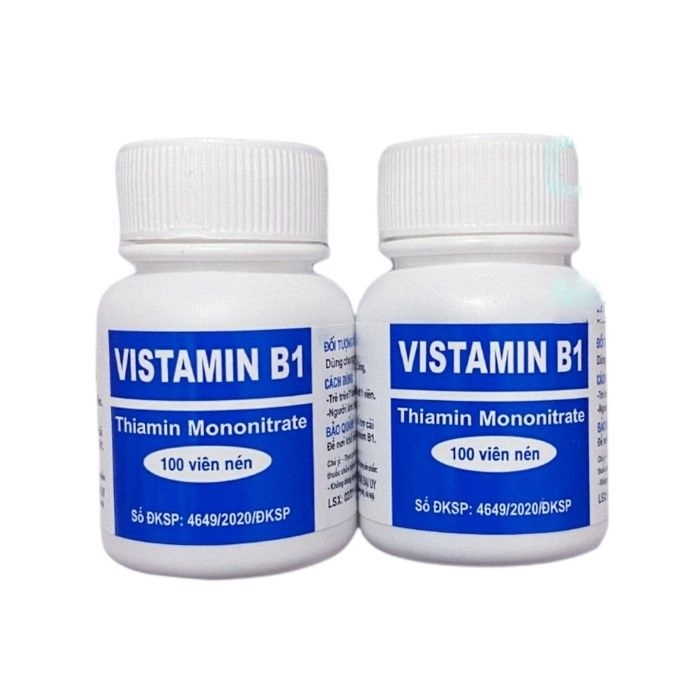 Viên uống bổ sung Vistamin B1 (Đại Uy) lọ 100 viên