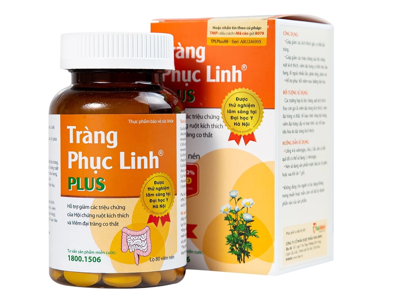 Tràng Phục Linh Plus Thái Minh (Hộp 1 lọ x 80 viên)