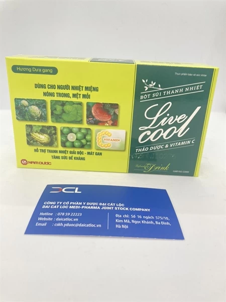 Bột sủi thanh nhiệt Liver Cool ADC (Hộp 10 gói x 7g)- gói