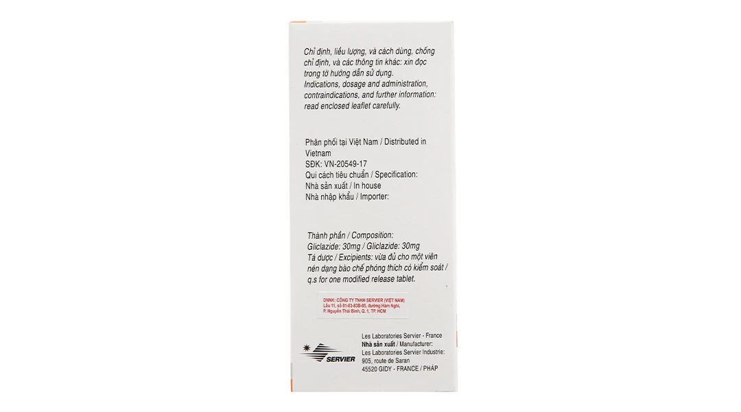 Diamicron MR 30mg trị đái tháo đường tuýp 2 (2 vỉ x 30 viên)