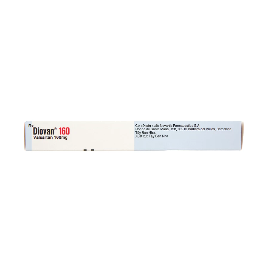 Thuốc Diovan 160 Novartis điều trị bệnh tăng huyết áp, suy tim (2 vỉ x 14 viên)