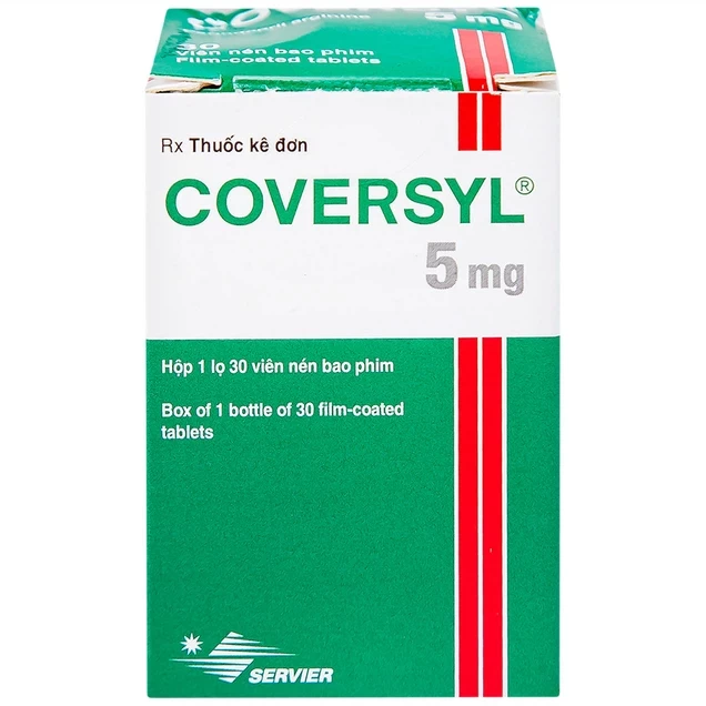 Thuốc Coversyl 5mg Servier điều trị tăng huyết áp (30 viên)