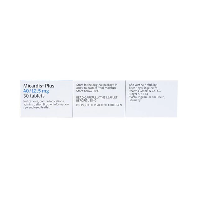 Micardis Plus 40mg/12.5mg, Boehringer (H/30v)