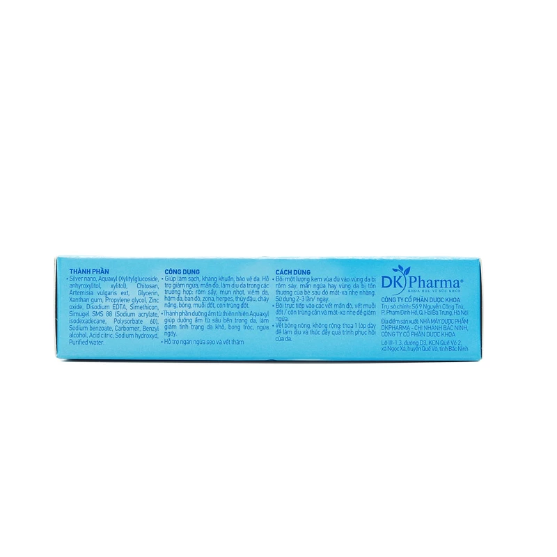 Kem Nano Bạc Agrin DK Pharma (Hộp 1 tuýp x 25g)