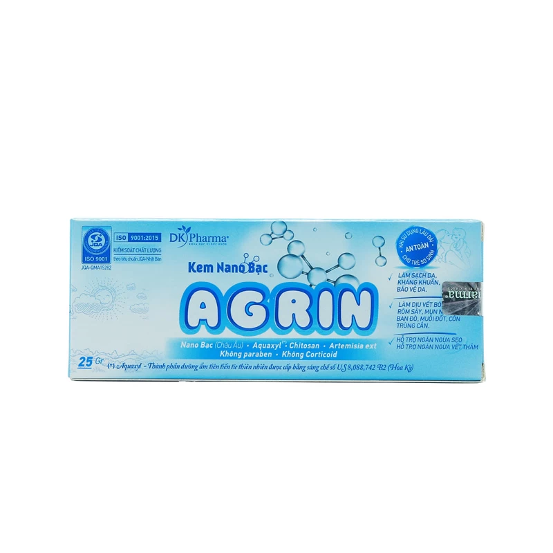 Kem Nano Bạc Agrin DK Pharma (Hộp 1 tuýp x 25g)