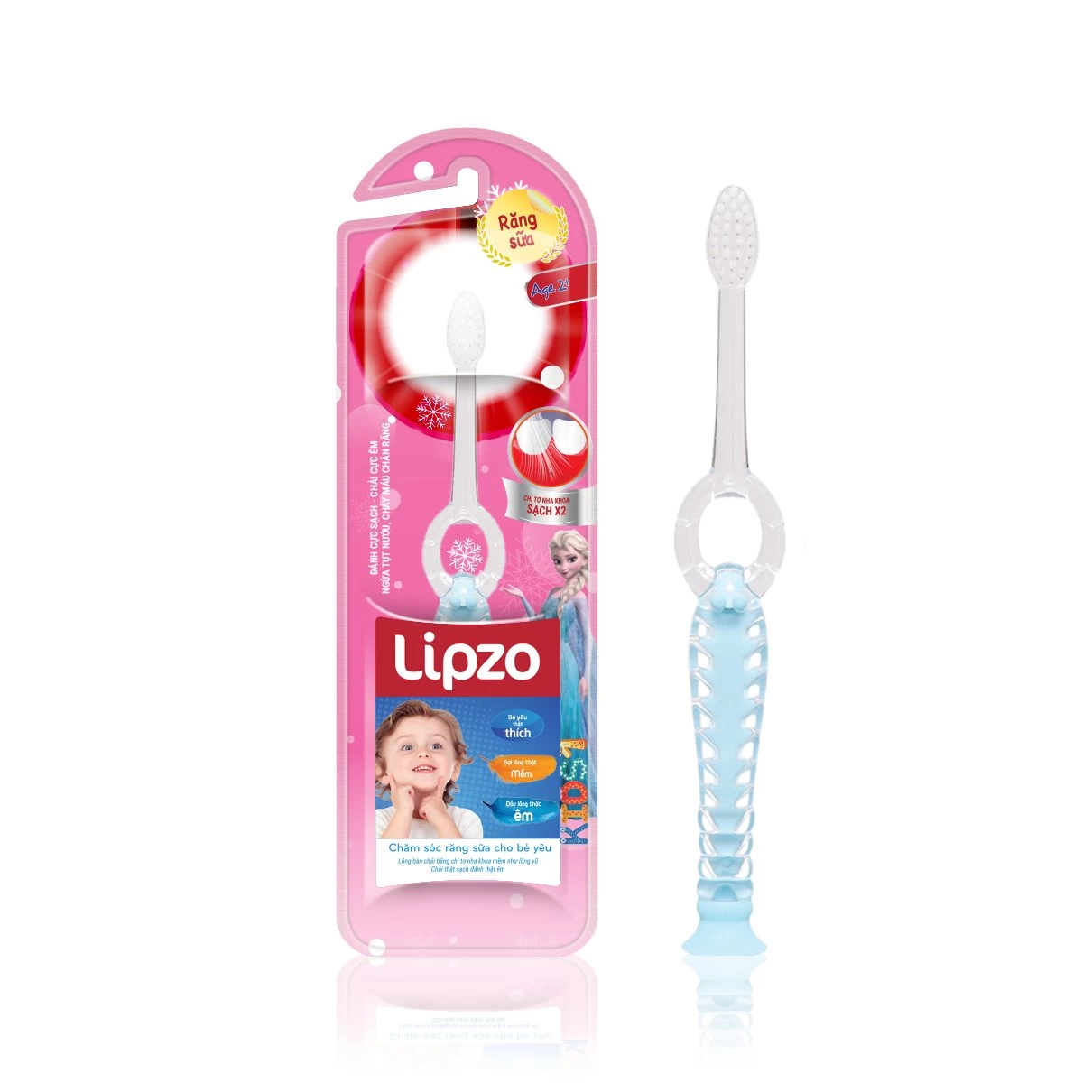 Bàn chải đánh răng Lipzo Kids S1 Diligo Holdings (Hộp 1 cái)