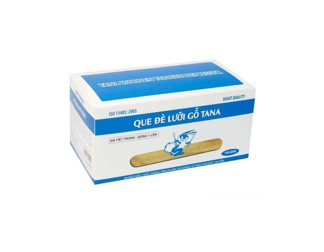 Que đè lưỡi gỗ Tanaphar (Hộp 100 cái)