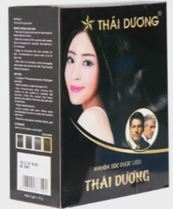 Dầu Gội Dược Liệu THÁI DƯƠNG Giúp Đen Tóc (Hộp 5 gói)
