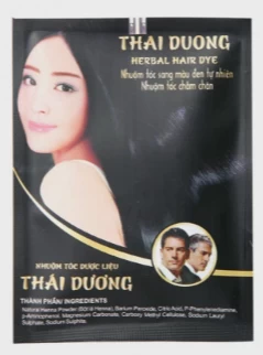 Dầu Gội Dược Liệu THÁI DƯƠNG Giúp Đen Tóc (Hộp 5 gói)