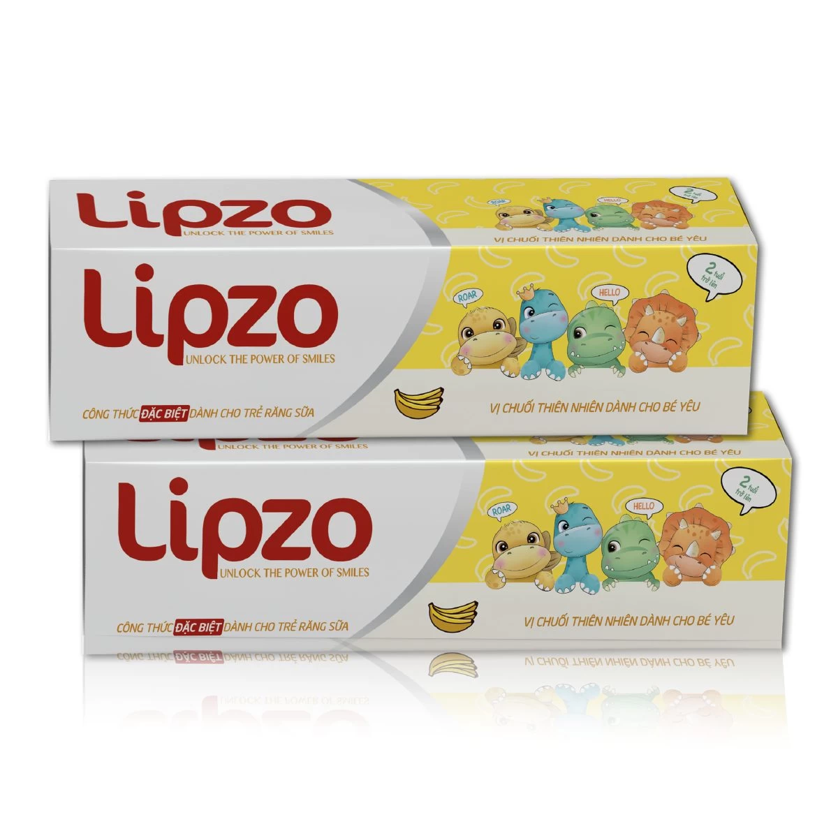 KĐR Lipzo Kids vị chuối Diligo Holdings (Hộp 1 tuýp x 75g) (Tuýp)